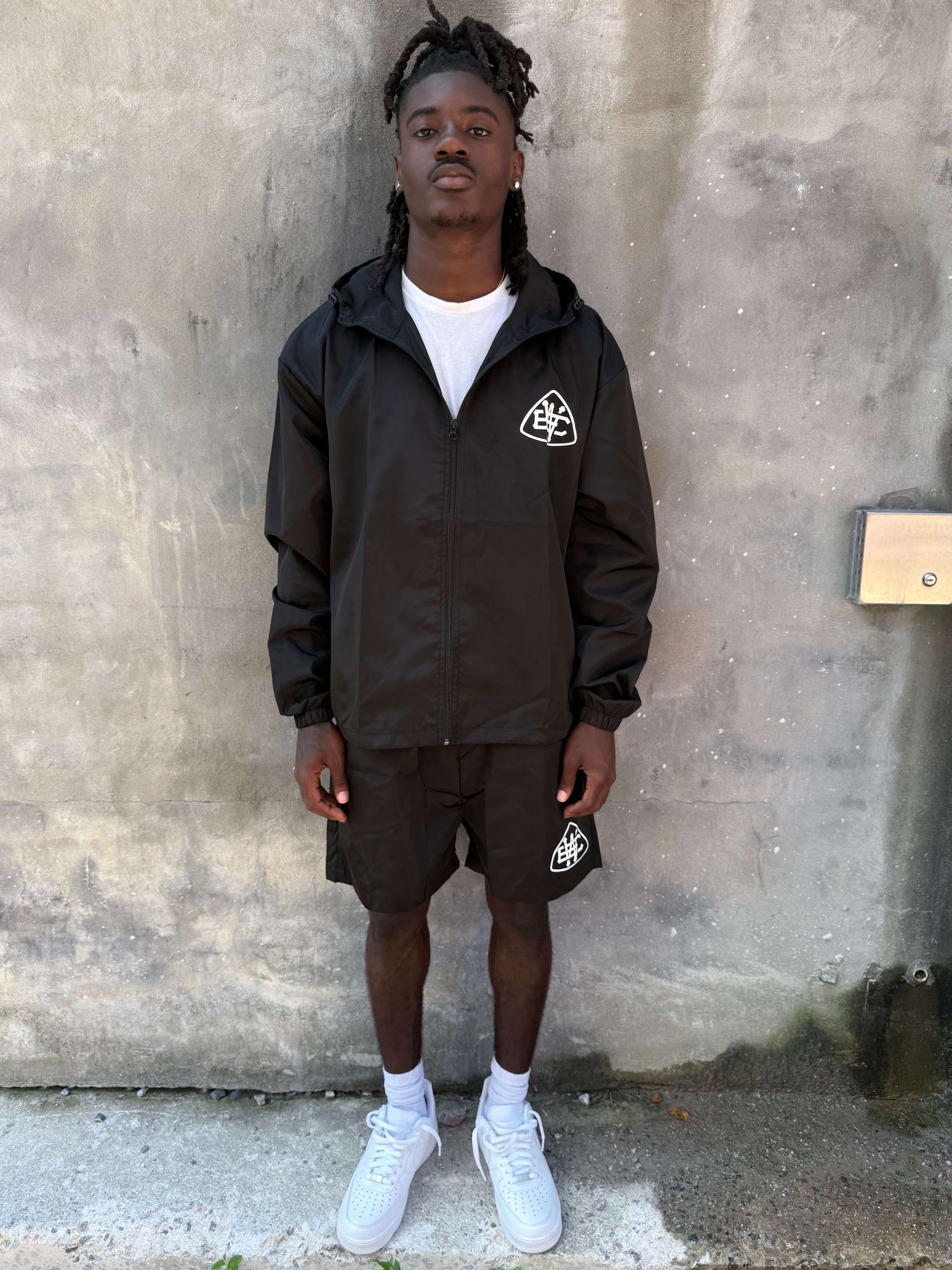 Black Unerring Windbreaker