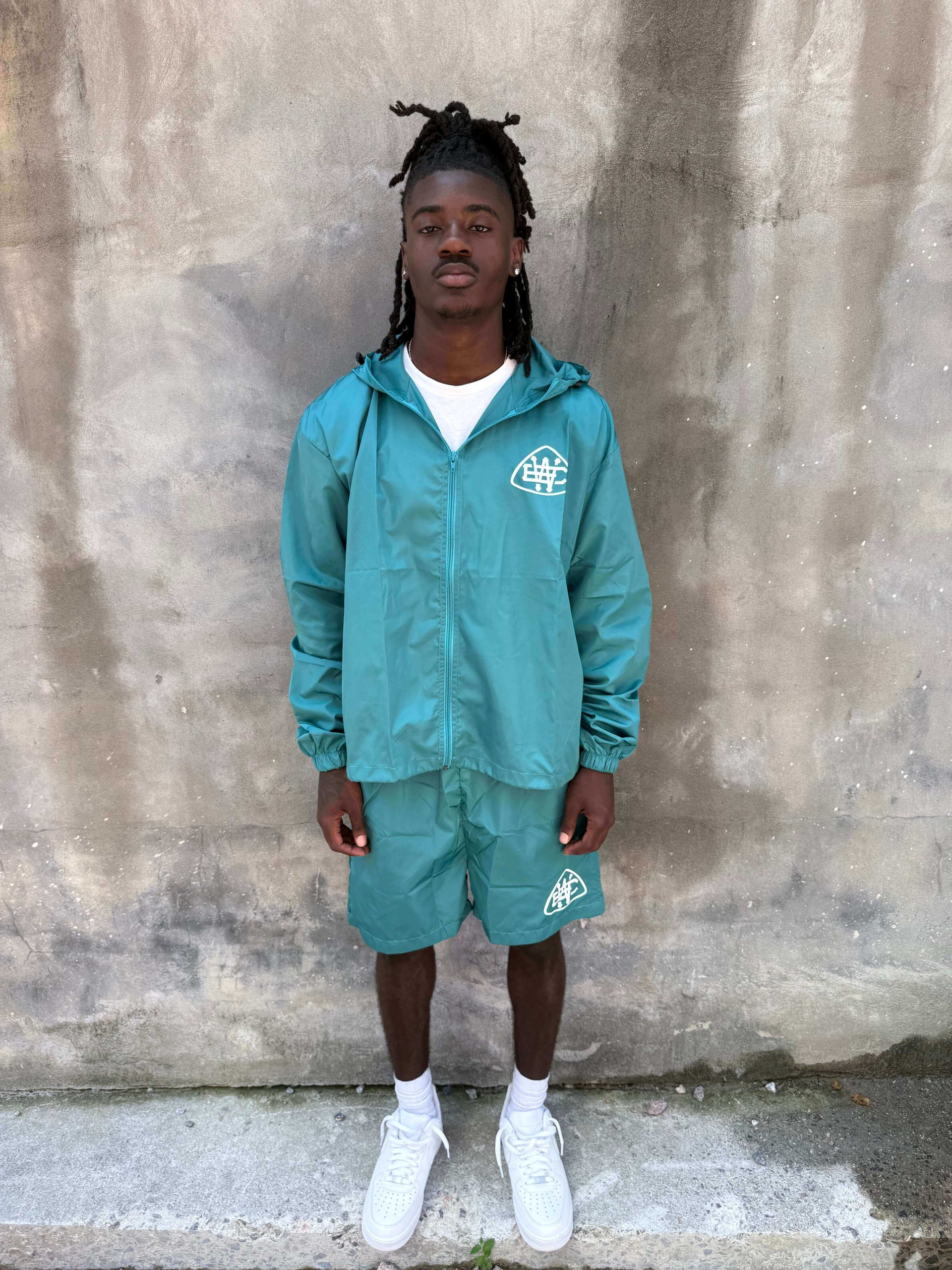 Cyan Unerring Windbreaker